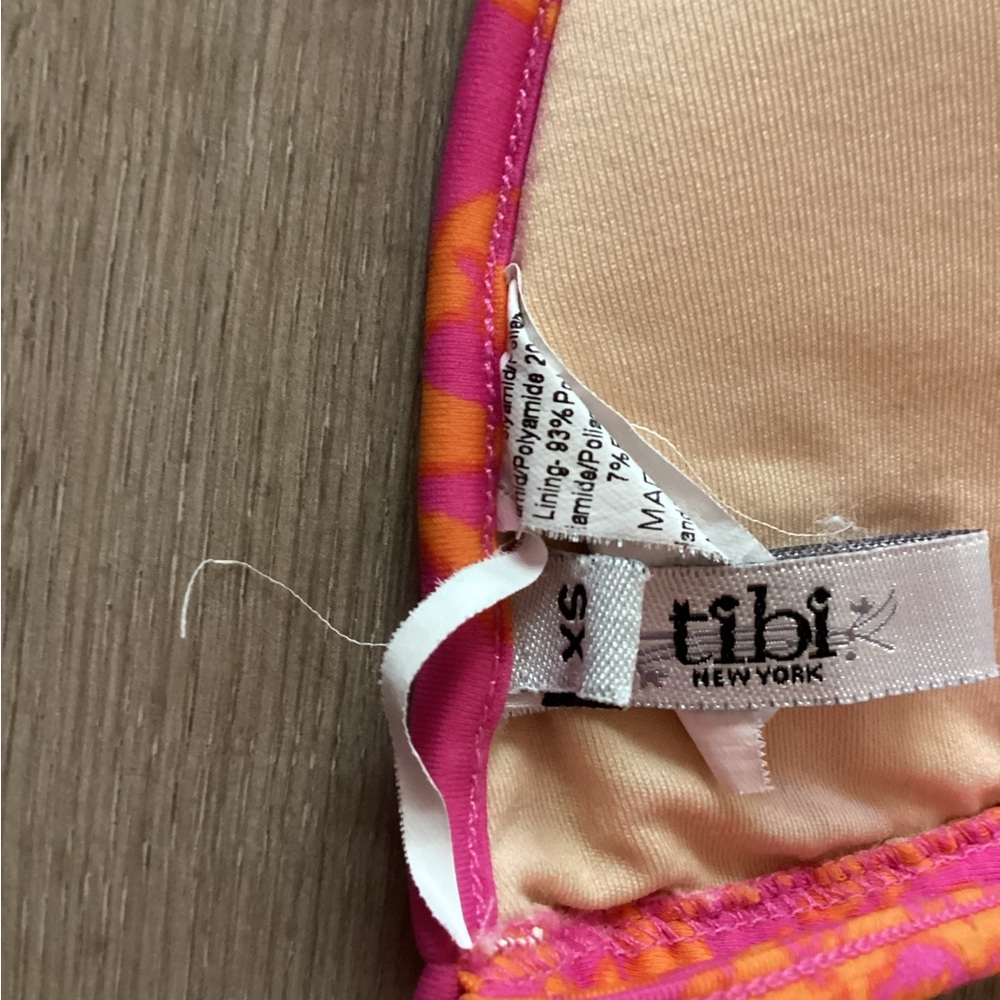 Tibi Pink and Orange Swimwear, size XS - Picture 3 of 4